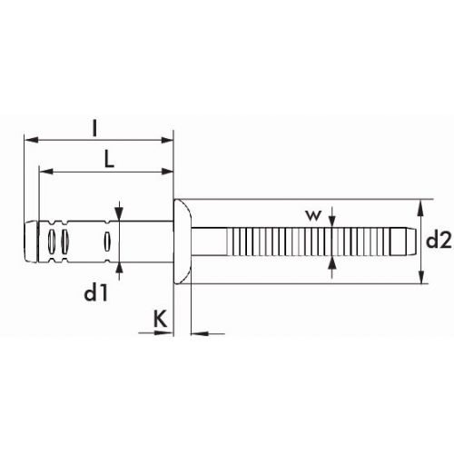 REMACHE G-BRA BRALO INOX / INOX CABEZA ALOMADA